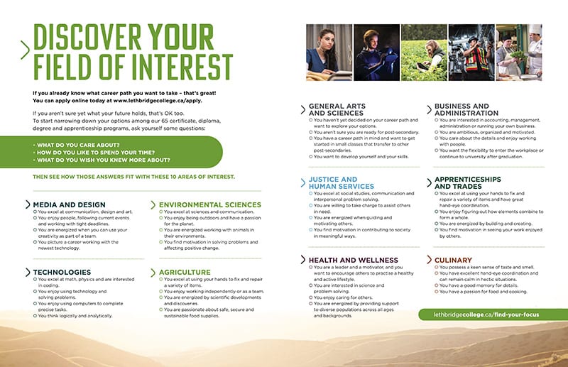 Discover your field of interest