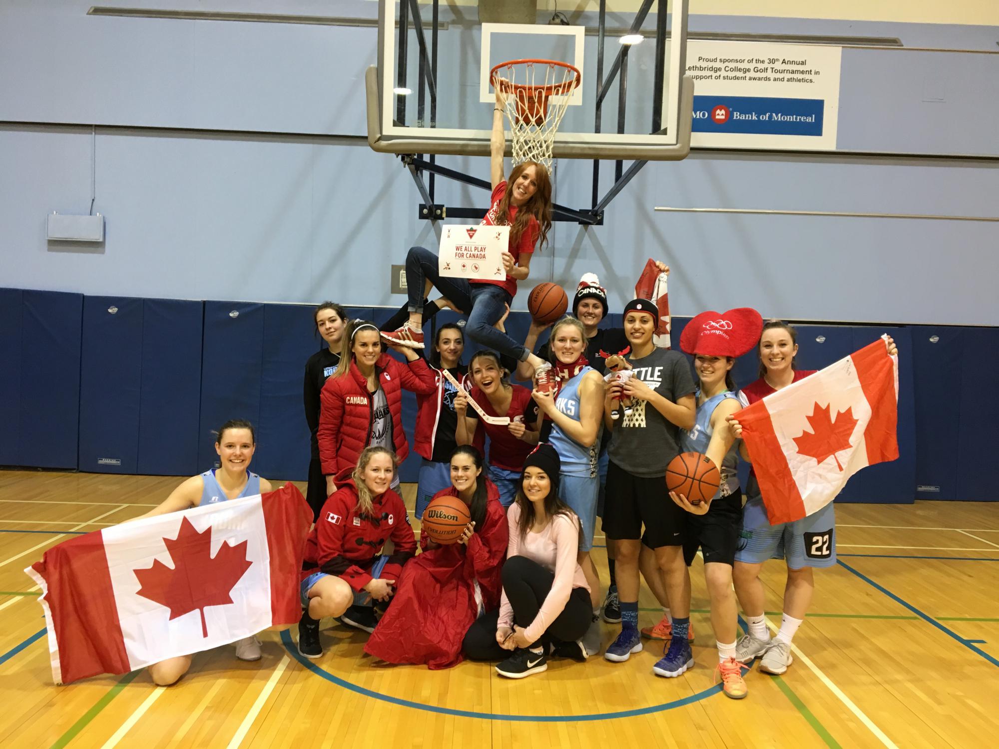 Marianne Leeson with Kodiaks we all play for Canada.jpg