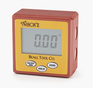 a Tilt Box II digital inclinometer tilt box