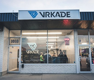 Store front for VRKADE store