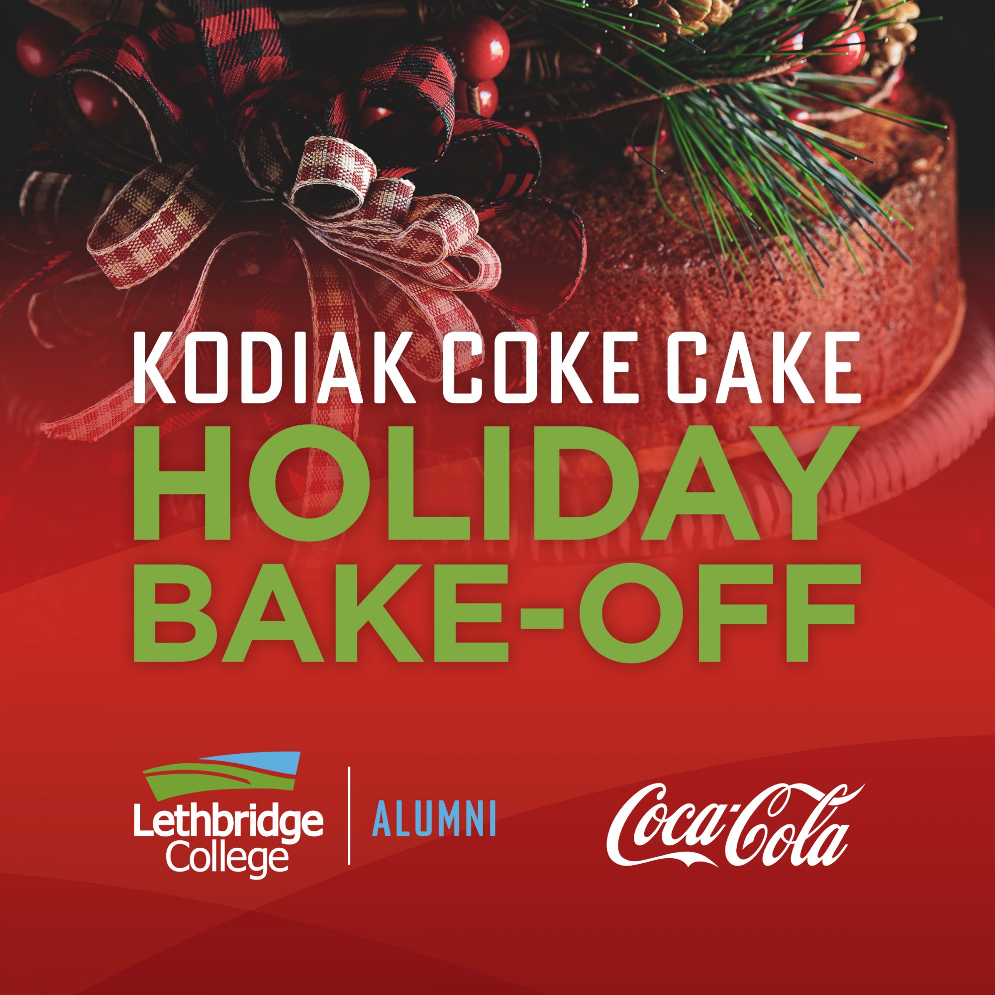 Poster for Kodiak Coke Cake Holiday Bake-off