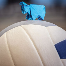 Origami on volleyball