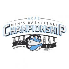 The 2018 Cora Breakfast and Lunch ACAC Men’s Basketball Championship logo