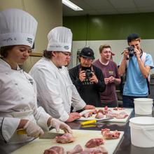Students from the Culinary program, and Media and Design program take part in Experiential Learning Week 2018.
