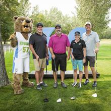 Lethbridge College President and CEO Dr. Paula Burns and her team take part in the 2017 Lethbridge College golf tournament