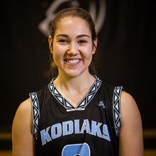 Kodiaks student-athlete Jocelyn Neilson, who was named ACAC south division rookie of the year