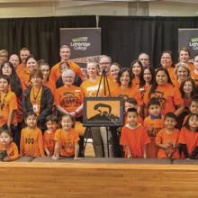 Lethbridge College community members during Orange Shirt Day 2017.