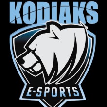A logo for Kodiaks esports showing a bear graphic