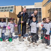 The official groundbreaking of Lethbridge College's outdoor play space transformation takes place on Wednesday, April 4.